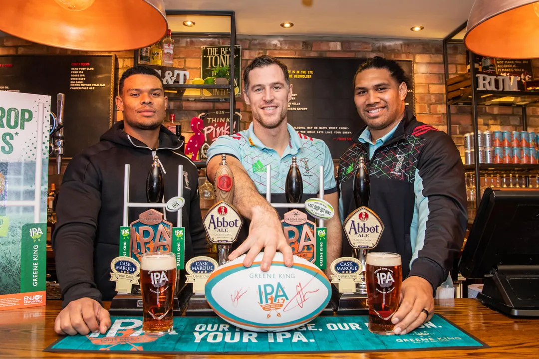 Harlequins stars joined rugby fans for the ultimate scrum 
