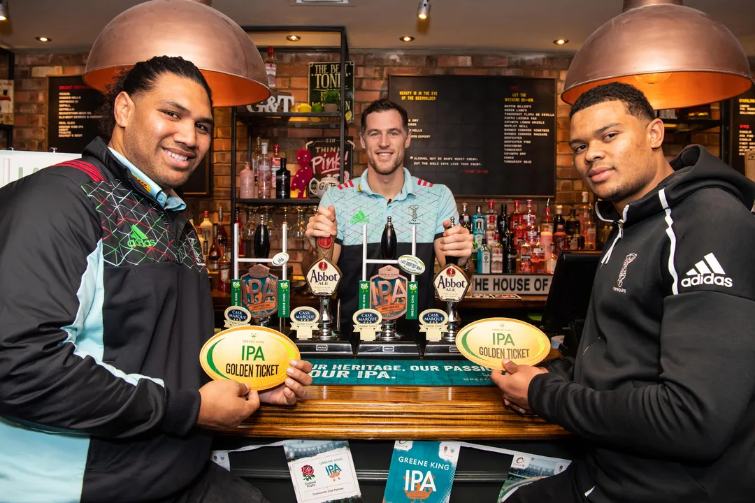 Harlequins stars joined rugby fans for the ultimate scrum 